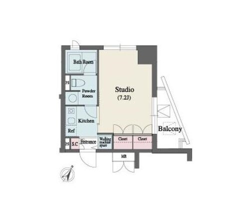 MFPR代々木タワーの物件間取画像